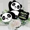 Big Dot of Happiness Party Like a Panda Bear - Baby Shower or Birthday Party Centerpiece Sticks - Table Toppers - Set of 15